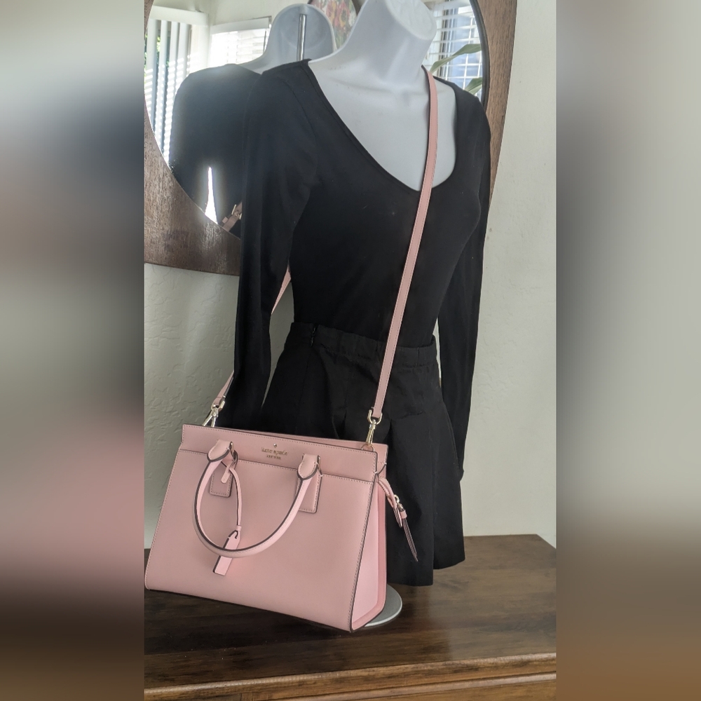 Kate Spade Cameron Satchel Pink Leather Bag.